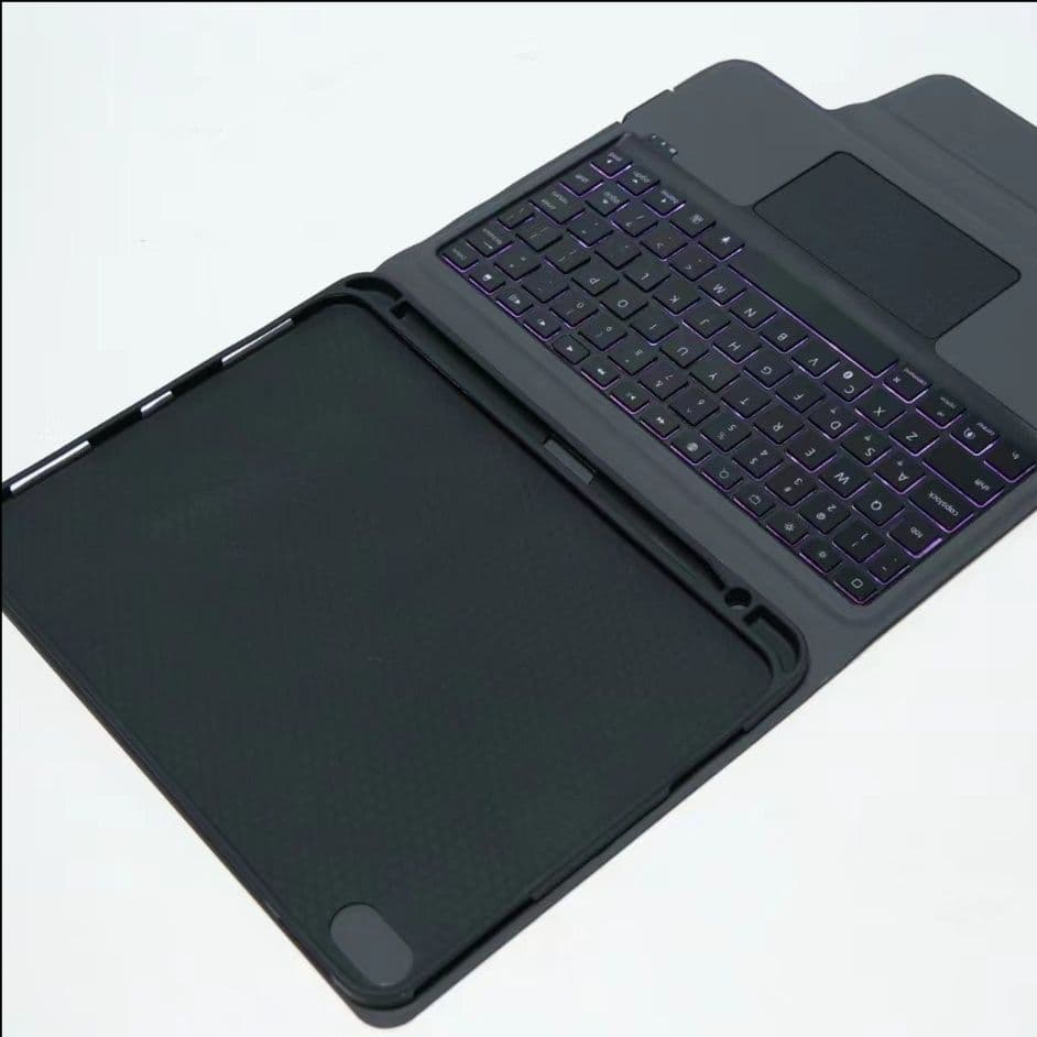 タブレットケース 光るキーボード一体型iPadタブレットケース