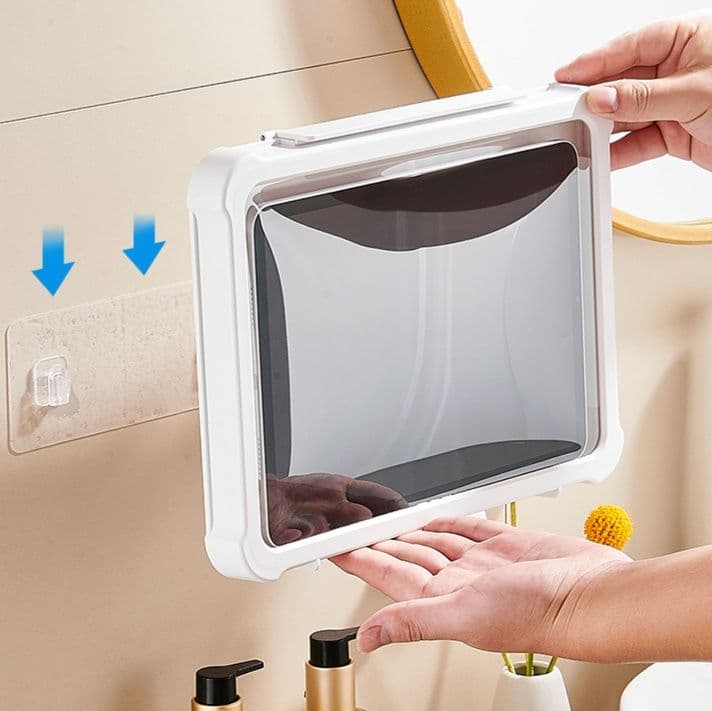 タブレットケース 浴室壁掛け対応/完全防水タブレット保護ケース