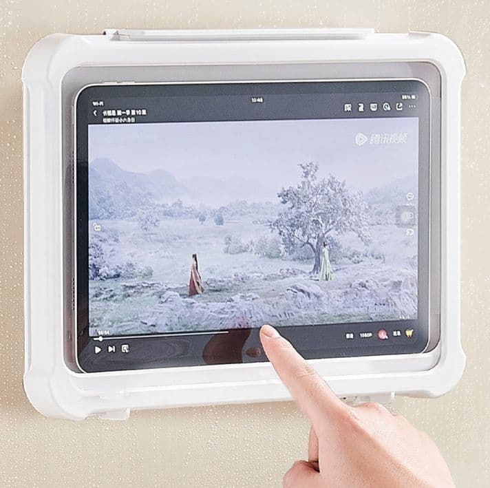 タブレットケース 浴室壁掛け対応/完全防水タブレット保護ケース
