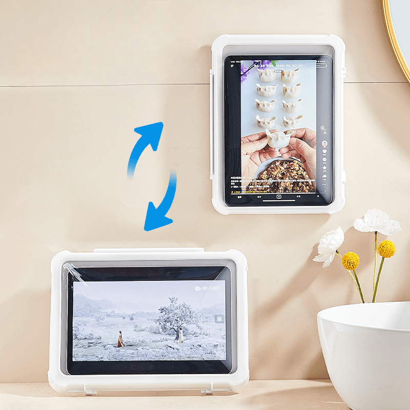 タブレットケース 浴室壁掛け対応/完全防水タブレット保護ケース
