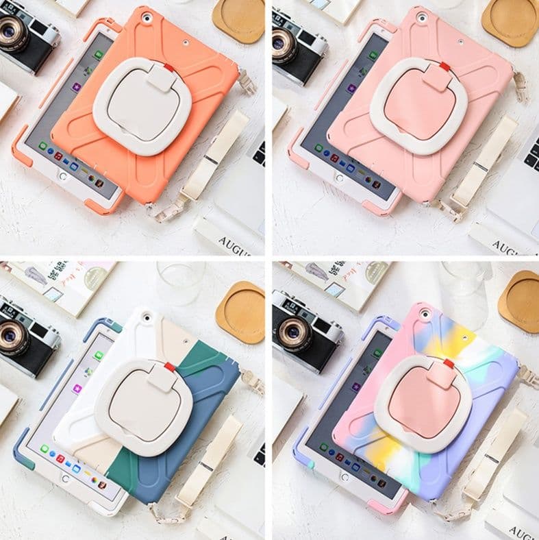 タブレットケース ハンドグリップ・スタンド機能付き/iPadケース 子供向け iPad/iPad Air/iPad Pro/mini