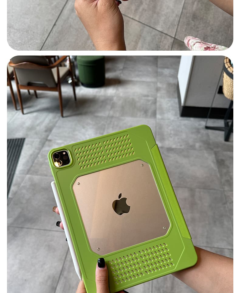 タブレットケース 多角形スタンド式 通気性抜群タブレットケース iPad/iPad Air/iPad Pro/mini