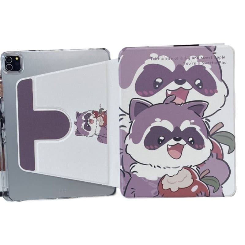 タブレットケース 可愛い動物キャラクター柄平板端末保護ケース iPad / iPad Air / iPad Pro / iPad mini