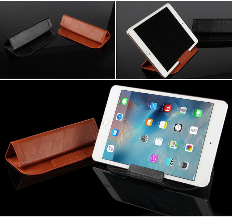 タブレットケース 本革製三つ折りスタンド型タブレットケース iPad mini