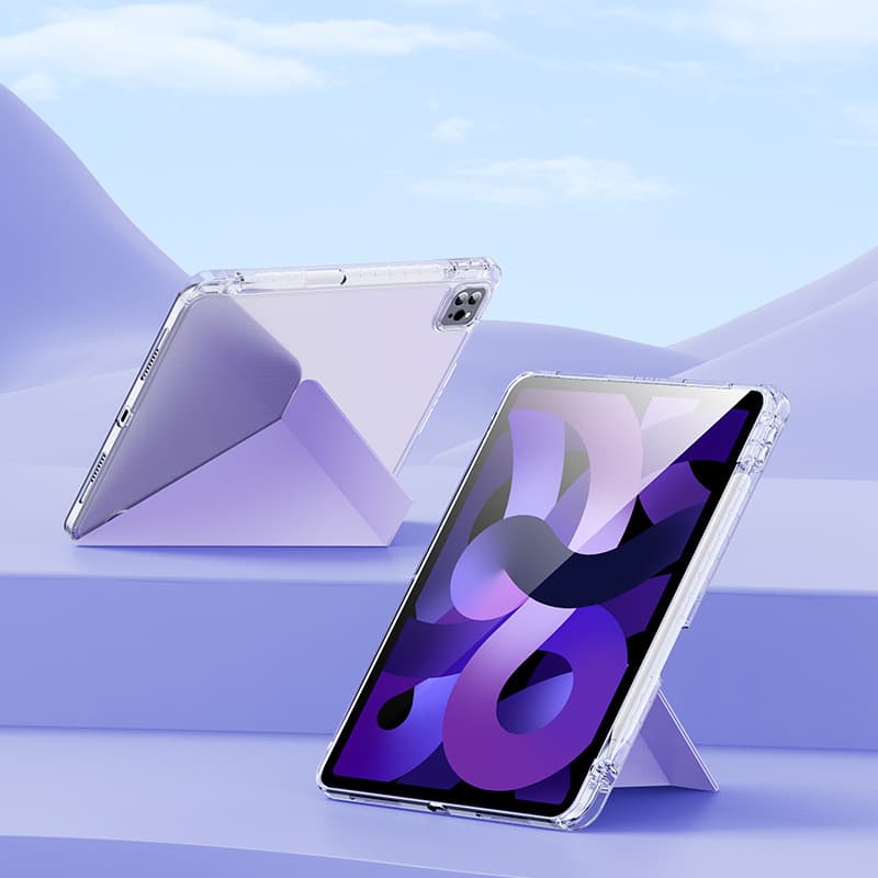 タブレットケース 透明クリア素材スタンド機能付きタブレット保護ケース　iPad / iPad Air / iPad Pro / iPad mini