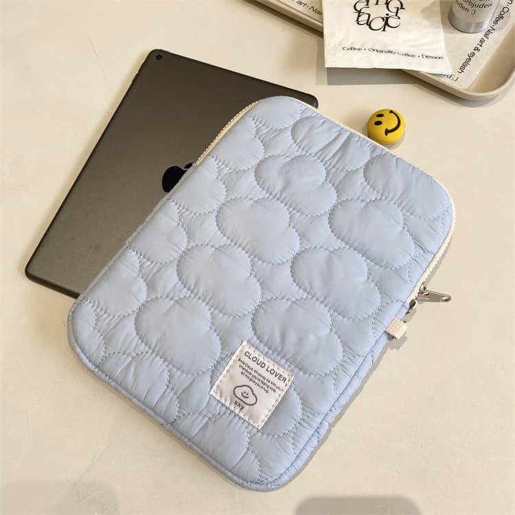 タブレットケース iPad/macbook Air Pro ふわもこ雲模様タブレットケース