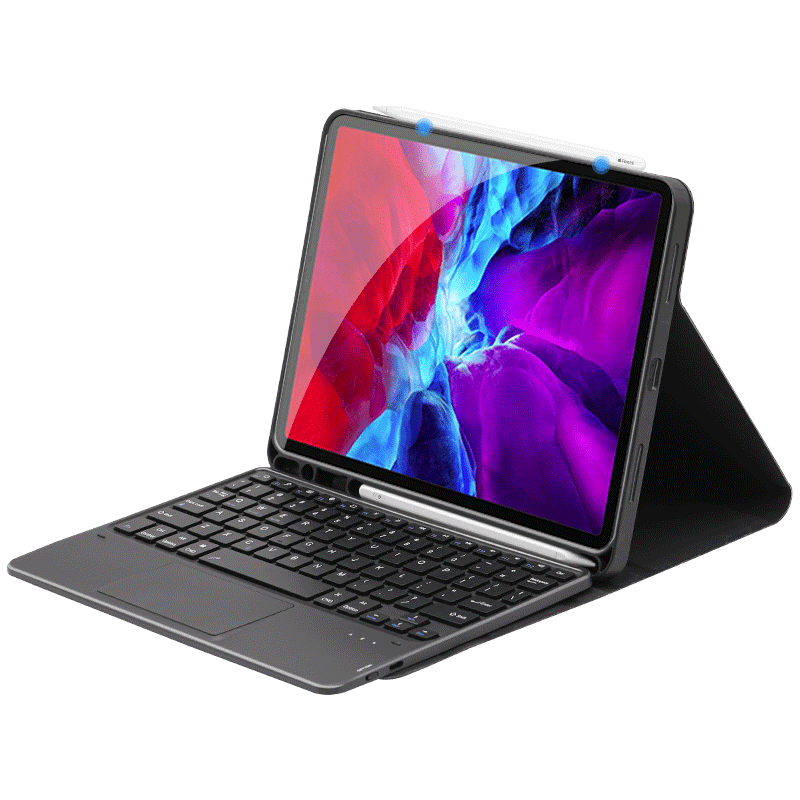 タブレットケース 取り外し可能キーボード付きスタンド機能iPadケース