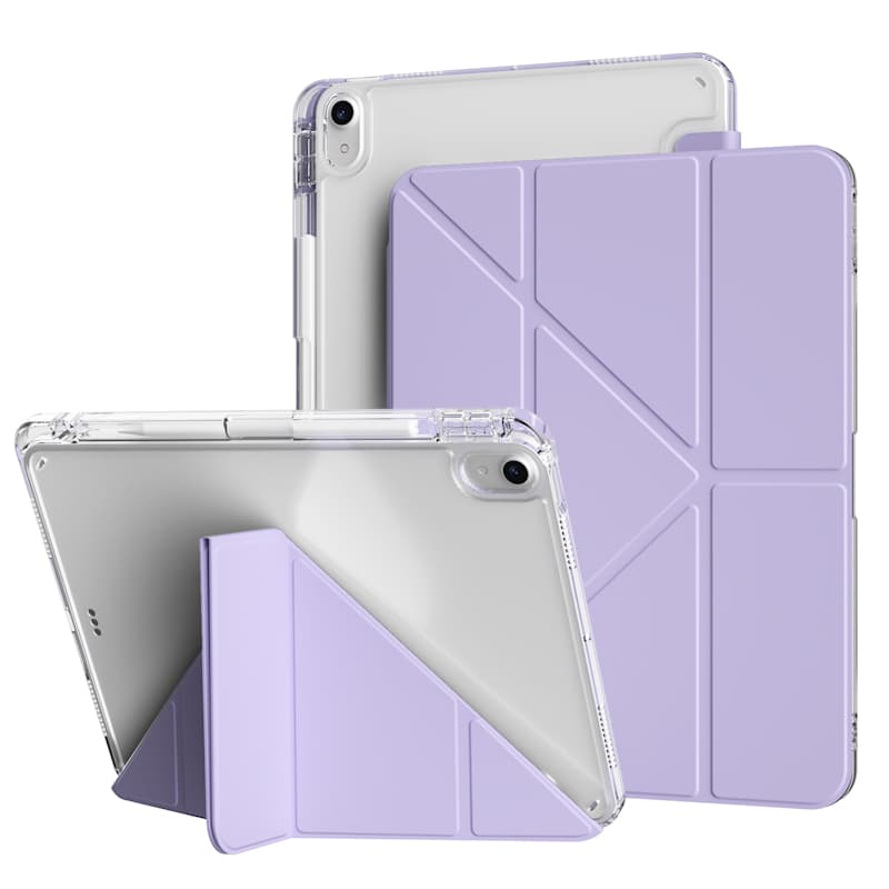 タブレットケース iPad/iPad Air/iPad Pro/mini 透明ソフト筆槽付き保護カバー