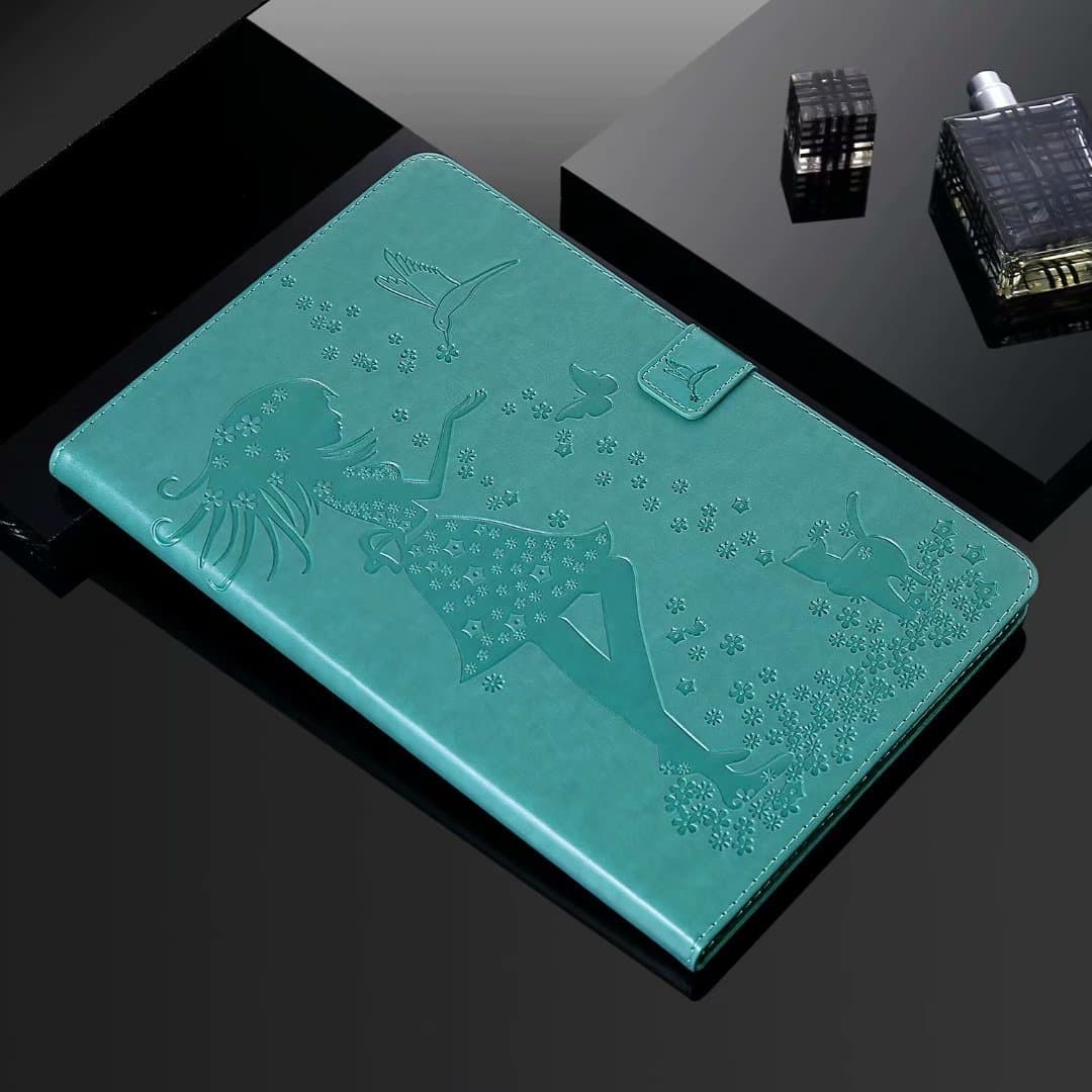 タブレットケース 花と蝶の浮き彫り手帳型/タブレット保護カバー iPad/iPad Pro/mini