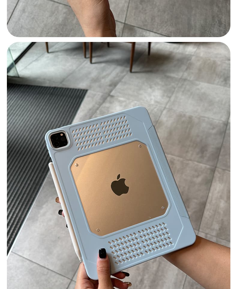 タブレットケース 多角形スタンド式 通気性抜群タブレットケース iPad/iPad Air/iPad Pro/mini