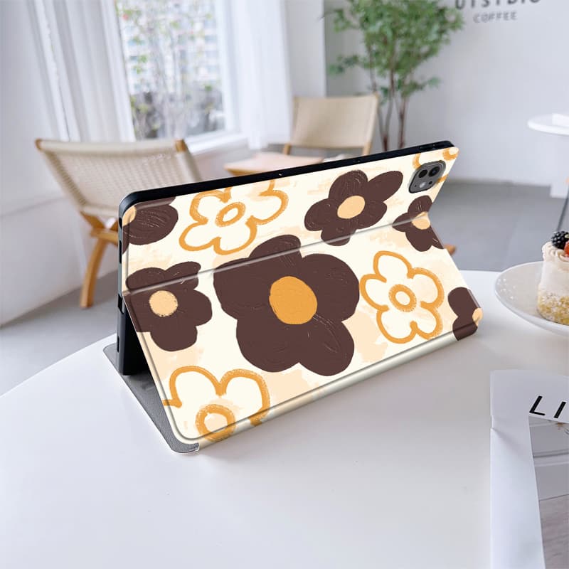 タブレットケース iPad Pro 花模様のタブレットケース