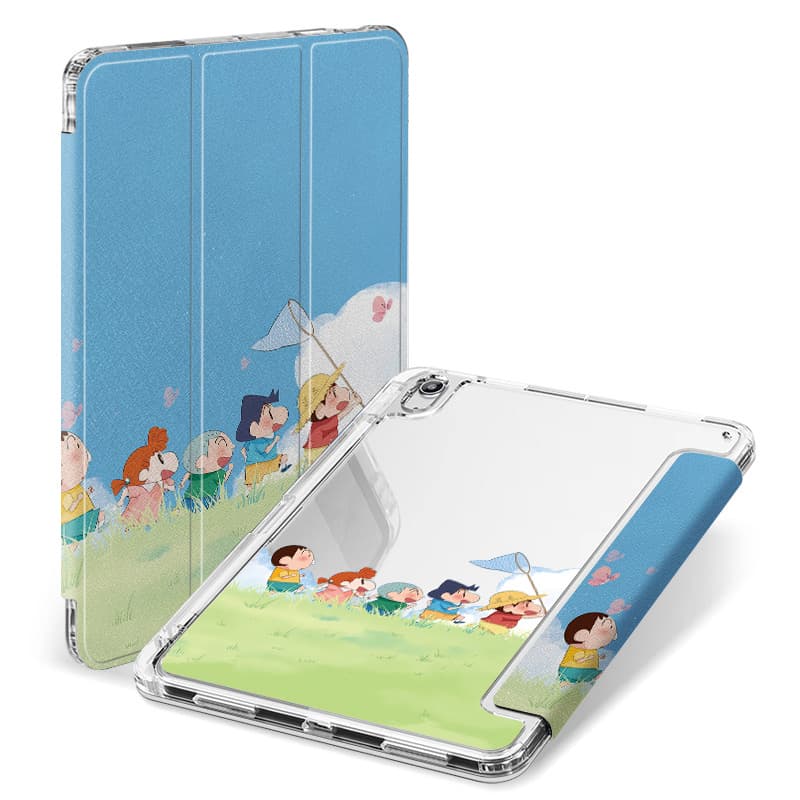 タブレットケース iPad/iPad Air/iPad Pro/miniタブレットケース 冒険少年と白うさぎ 透明保護ケース
