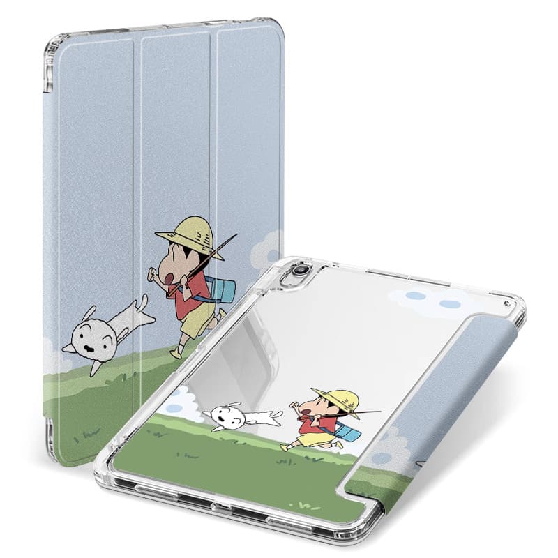 タブレットケース iPad/iPad Air/iPad Pro/miniタブレットケース 冒険少年と白うさぎ 透明保護ケース