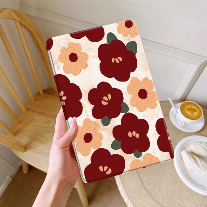 タブレットケース iPad Pro 花模様のタブレットケース