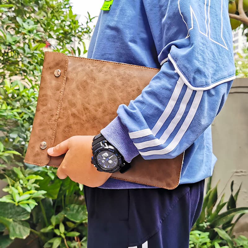 タブレットケース 軽量防護スナップボタン式タブレット収納ケース iPad Macbook Surface Huawei
