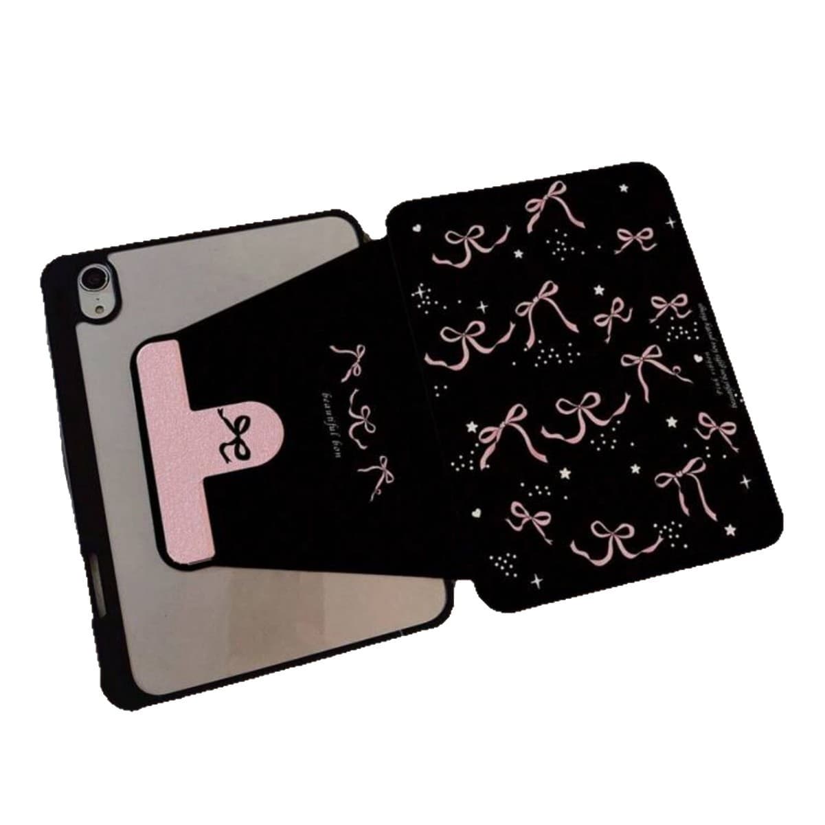 タブレットケース 可愛いリボン模様/スタンド機能付きタブレットケース　iPad / iPad Air / iPad Pro / iPad mini