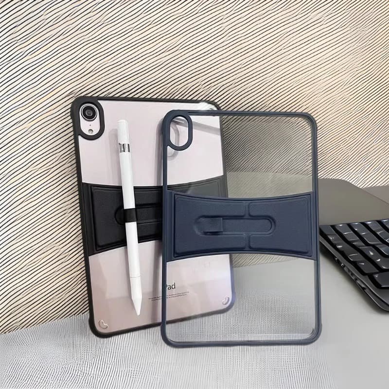 タブレットケース 透明背面ペン収納付き多機能アイパッドケース iPad / iPad Air / iPad Pro / iPad mini