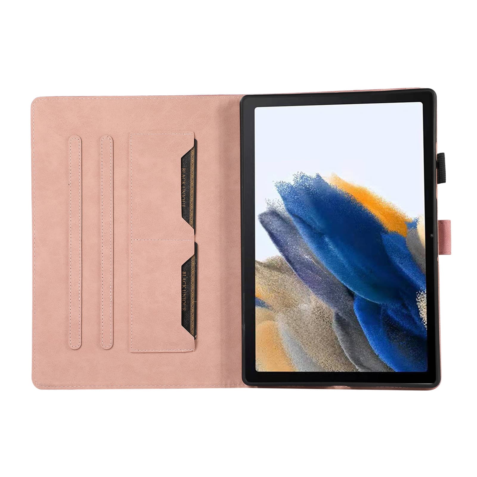 タブレットケース 蝶と音符の刺繍入り / 合皮手帳型タブレットケース iPad/iPad Air/iPad Pro/mini   Huawei / Lenovo / OPPO / Xiaomi 