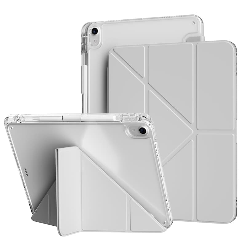 タブレットケース iPad/iPad Air/iPad Pro/mini 透明ソフト筆槽付き保護カバー