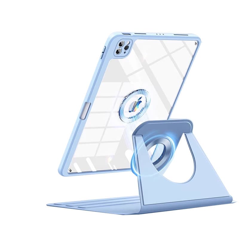 タブレットケース 取り外し可回転式スタンド付き透明保護カバー　iPad / iPad Air / iPad Pro / iPad mini