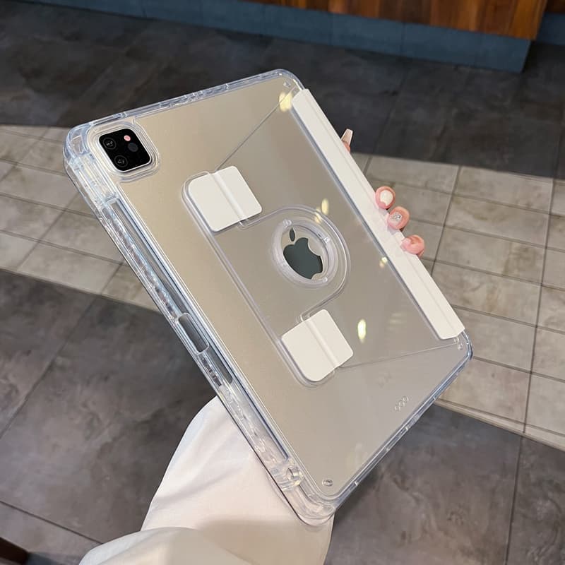 タブレットケース 透明スタンド機能付き保護ケース iPad/iPad Air/iPad Pro/mini