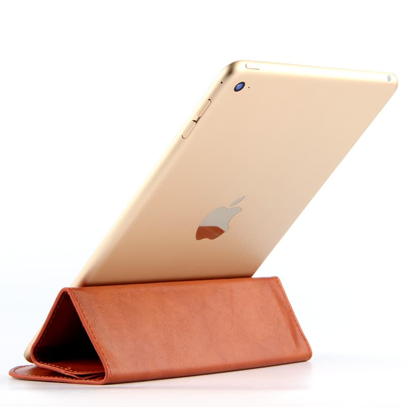 タブレットケース 本革製三つ折りスタンド型タブレットケース iPad mini