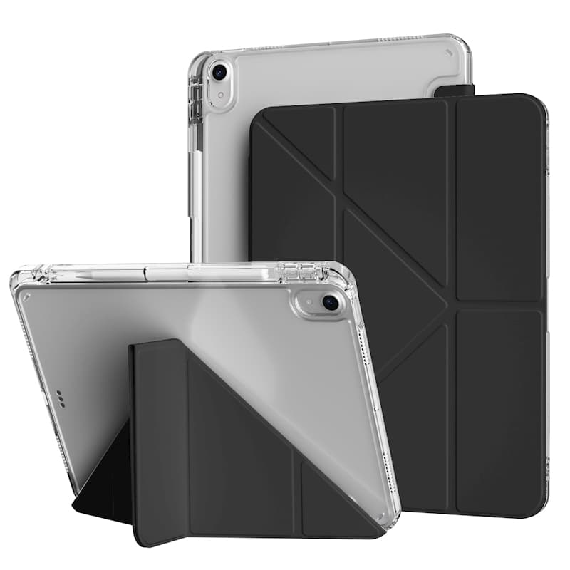 タブレットケース iPad/iPad Air/iPad Pro/mini 透明ソフト筆槽付き保護カバー