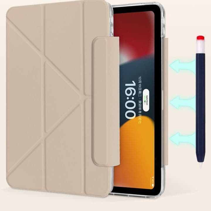 タブレットケース iPad/iPad Air/iPad Pro/mini 折り紙風デザイン筆収納タブレットカバー