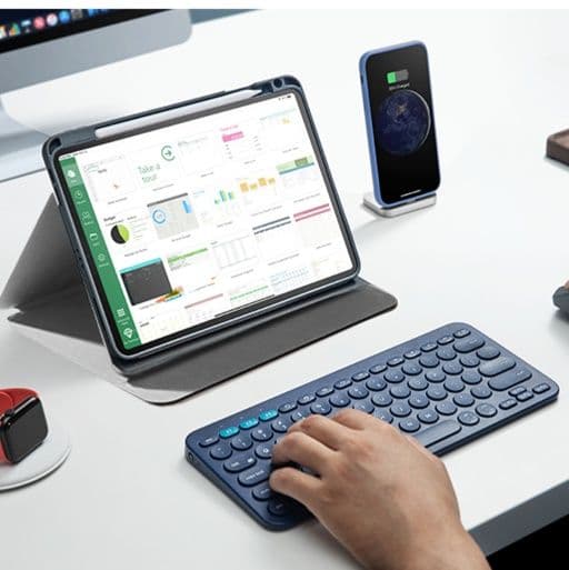 タブレットケース iPad Air 縦横自在 多機能保護ケース 省スペース型