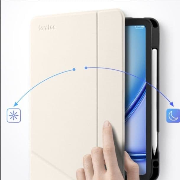 タブレットケース iPad Air 縦横自在 多機能保護ケース 省スペース型