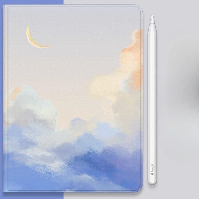 タブレットケース 夢見る空の筆槽付き保護カバー iPad/iPad Air/iPad Pro/mini