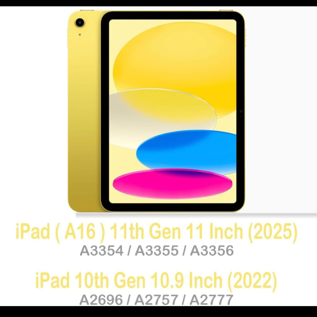 タブレットケース ペンケース収納付き/ 透明背面タブレット iPadケース
