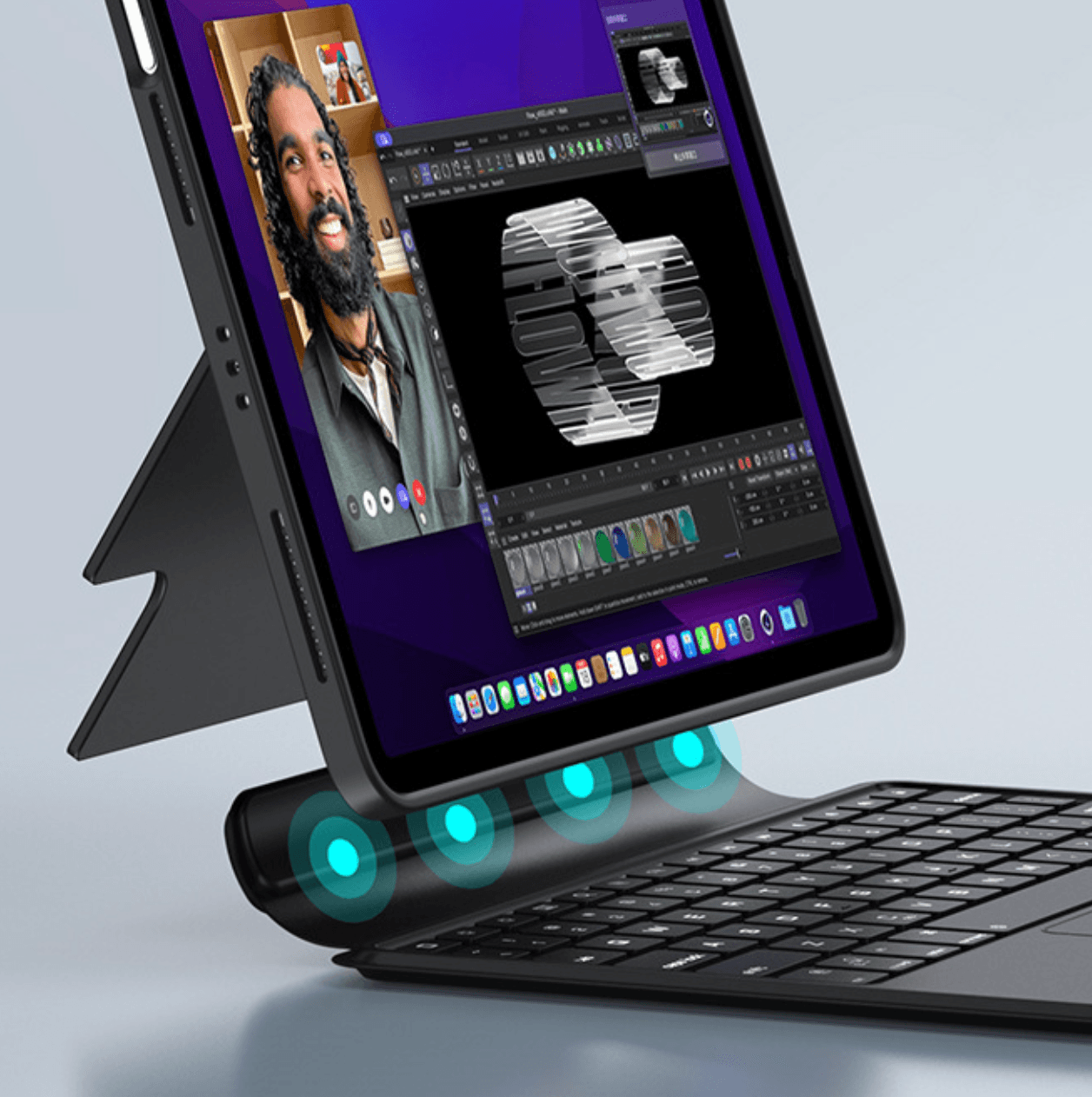 タブレットケース <キーボード一体型>多機能タブレットケース iPad/iPad Air/iPad Pro/mini